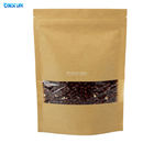 コーヒー食糧のための明確な窓が付いているパッキングの立つ袋ホイルのクラフトの紙袋